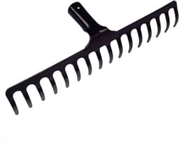 Tramontina Ancinho Metálico Curvo Leve, 16 Dentes, Sem Cabo