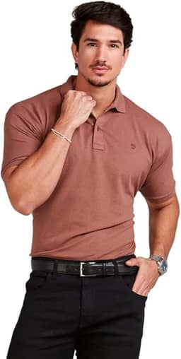 Camisa Polo Masculina Algodão Piquet