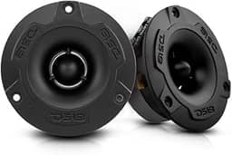 DS18 Super Bullet Tweeter de alumínio PRO-TWX1/BK de 9,7 cm, bobina de voz de alumínio de 4 Ohms de 2,5 cm, crossover integrado - Os tweeters PRO são os melhores no mercado de áudio profissional e
