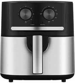 Fritadeira Air Fryer 5,5L Cyclone Preto e Inox Midea