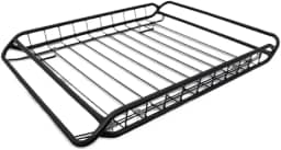 Rack de Teto Universal 80x100x12 em Aço – Bagageiro de Tela Resistente para Carros com Barras Transversais, Capacidade 45kg