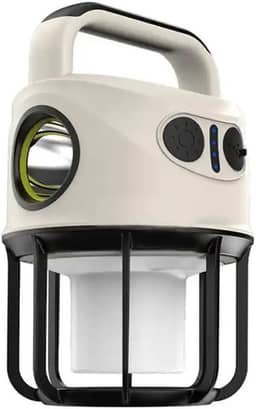 2 em 1 Lampião Luminária Led e Lanterna de Mão Recarregável USB Bateria Camping Aventura Manutenção