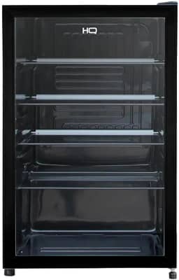 Frigobar Expositor Vertical HQ Vidro Duplo 130 Litros Preto HQ-130FBPVL (127V)