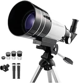 Telescópio Astronômico Monocular F30070M com Tripé Ajustável