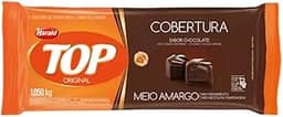 Barra de Chocolate Fracionado Top Meio Amargo 1,05kg - Harald