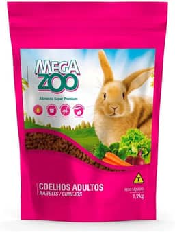 Ração MegaZoo - Coelhos Ornamentais 1,2kg