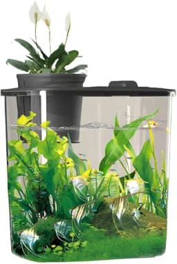 Aquario Para Peixes Betta 19x11x17cm 3,5l Com Bomba E AcessóRios E Led(LPS-7101)