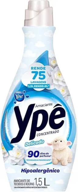 Ypê Amaciante Concentrado Delicado 1,5L