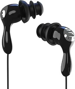 SWMIUSK Fones de ouvido subaquáticos IPx8 à prova d'água para natação, mergulho, spa de hidromassagem, fone de ouvido de mergulho livre (preto e prata)