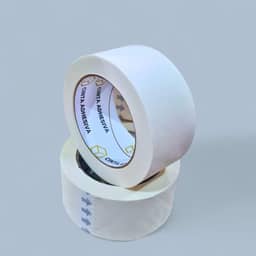 Kit 2 Rolos Fita Crepe 48mm x 50m - Uso Geral, Pintura e Embalagem, Alta Aderência