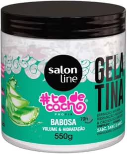 Salon Line, Gelatina Capilar, ToDeCacho, Babosa, Volume e Hidratação, Vegana - Cabelos Ondulados, Cacheados e Crespos, 550 g