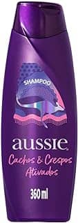 Aussie Cachos e Crespos Ativados Óleo de Coco e de Jojoba Shampoo 360 ml