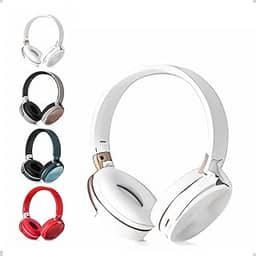 Fone de ouvido abafador headset sem fio, bluetooth 5.3, entrada para cartão de memória, e rádio FM
