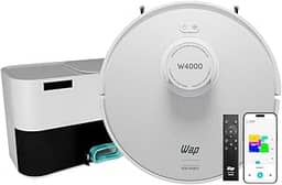 WAP Robô Aspirador de Pó ROBOT W4000 - Estação Autolimpante, Mapeamento LDS 360°, Passa Pano com MOP Giratório 220V