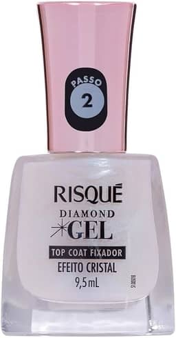Risqué Top Coat Fixador Efeito Cristal Diamond Gel 9,5ml