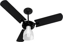 Venti-Delta Ventilador de Teto New Light 3 Pás Laqueadas 220 V C3V, 383252, 130 W, Preto