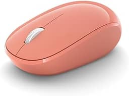 Microsoft Mouse Bluetooth - pêssego. Design confortável, uso direito/esquerdo, roda de rolagem de 4 vias, mouse Bluetooth sem fio para PC/laptop/desktop, funciona com computadores Mac/Windows