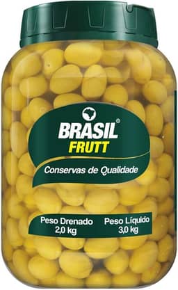 Brasil Frutt Azeitona Verde com Caroço 16/20 balde 2kgs