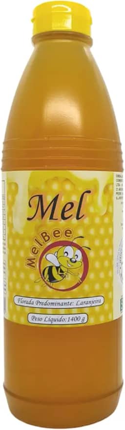 Mel Puro - Bisnaga 1 Litro (1,4 /kg) - Apiário Melbee (Florada Laranjeira)