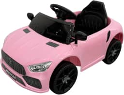 Bang Toys - Carrinho Elétrico Infantil Striker X9 12V - com Luzes de LED, Sons, Entrada USB/MP3, Controle Remoto - Suporta até 30kg - Cor Rosa