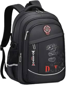 Mochila Escolar Masculina LukeSports Grande Reforçada Dino – 45cm – Impermeável e Organizada