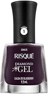 Risqué Esmalte Diamond Gel Calda De Blueberry Cremoso 9 5 Ml