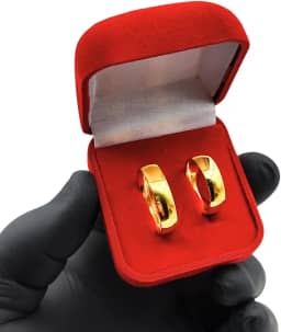 Par de Alianças de Casamento Banhada a Ouro 18k Noivado Premium 6mm Lisas Extra Luxo Original
