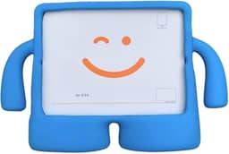 Capa Infantil Borracha Compatível Para iPad 2 3 4 A1395 A1396 1397 A1416 A1430 A1403 1458 A1459 A1460.-AZUL,Contra Choques, Sujeira, Arranhões e Pequenas Batida,EVA, Emborrachada, Leve