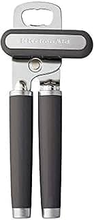 Abridor de latas multifuncional KitchenAid Classic, 21 cm, cinza