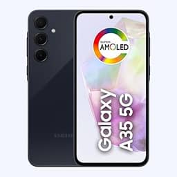 Samsung Galaxy A35 5G, Câmera Tripla Traseira de até 50MP, Selfie de 13MP, Nightography, Apagador de objetos, Design em vidro, IP67, Tela Super AMOLED de 6.6' 120Hz Vision Booster, 128GB - Azul Escuro