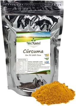 Açafrão Cúrcuma Pura Indiana (Curcumina) 250g Wenutri