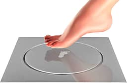 Ralo Inteligente Click 15x15 cm Inox Banheiro Veda Cheiro