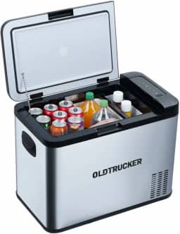 Geladeira Portátil Caminhão Camping Motorhome 35 Litros 12v 24v 110v 220v com Bluetooth - Old Trucker