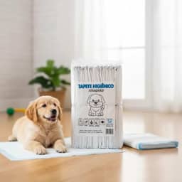 Tapete Higiênico para Cachorro Pet Cães 30 Unidades 80x60 Com Fitas Adesivas Antivazamentos Ultra Absorção 6 Camadas Anti Odores Descartável