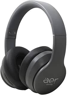 Fone de Ouvido Over-Ear sem fio, Bluetooth, Autonomia 48* horas, Cancelamento de Ruído Ativo (ANC), Cinza Espacial, AERTUNE, AER10SG, AER by Geonav, Grande