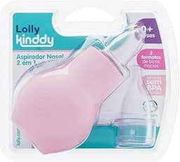 Aspirador Nasal Bebê 2 Em 1 Rosa Lolly