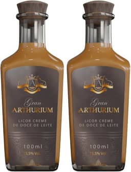 Kit Mini Licor Doce de Leite Gran Arthurium 100ml – 2 Garrafas