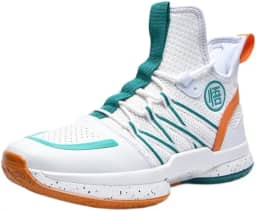 Tênis de basquete masculino de cano alto, malha esportiva, sola de borracha, antiderrapante, tênis de corrida ao ar livre, botas de basquete