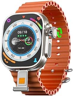 Smartwatch Horizon Pro 4G/5G AMOLED, Câmera Rotativa, NFC, 16GB + 2GB RAM (Laranja)