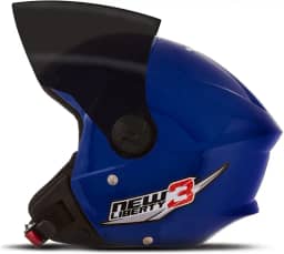 CAPACETE ABERTO PRO TORK NEW LIBERTY 3 SOLID AZUL TAM. 58 VIS. FUMÊ