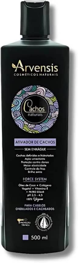 Ativador de Cachos Arvensis Cachos Naturais Cabelos Ondulados e Cacheados - 500ml