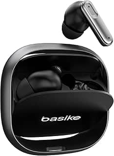 Fone de Ouvido Intra-Auricular Bluetooth 5.4, Som Hi-Fi Estéreo Sem Fio, Chamadas de Voz, Cancelamento de Ruído, Controle Tátil Premium, 3 Tamanhos de Pontas e Bateria de 36h - Preto