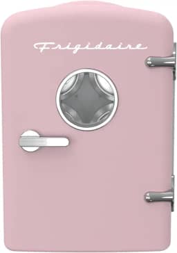 Frigidaire - Mini geladeira pessoal retrô portátil para carro, escritório, quarto, dormitório ou cabine, sem freon, 30 cm P x 18 cm L x