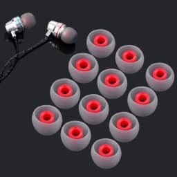 10 pares de capas de silicone de substituição, acessórios para fones de ouvido, 13 x 10,7 x 4 mm