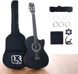 Violão Clássico Acústico Cutaway 38” para Iniciantes - Kit Completo