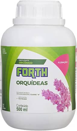 Adubo Forth Orquídeas Floração, Fertilizante Mineral, NPK 02-14-08, Alta Concentração, 60ml