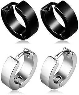 Brinco Masculino Feminino Argola Aço Cirúrgico Antialérgico