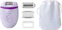 Depilador Elétrico Philips Satinelle Essential BRE275/00, 2 velocidades com 4 acessórios, Bivolt