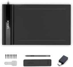 VEIKK S640 Mesa Digitalizadora Para Telefone Android, 6,5x4 Polegadas Tablet Gráfico Para Mac Windows Chrome Andorid OS