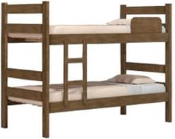 Beliche Solteiro J&A Móveis Prisma Plus c/ escada e proteção - Jequitibá